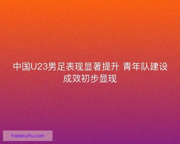 中国U23男足表现显著提升 青年队建设成效初步显现